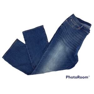 Levi's Women's Mid Rise Bootcut Jeans Sz 22M (36X32) Medium Wash Zip Fly Stretch